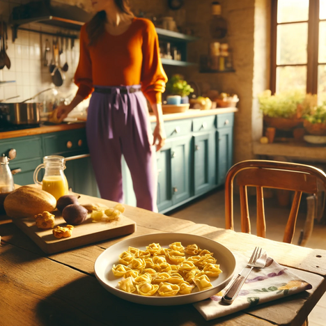 Eine Darstellung von Tortellini