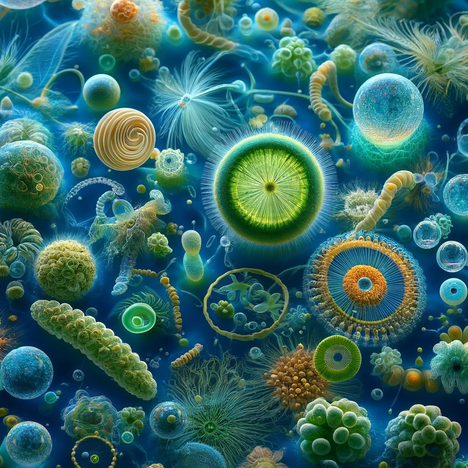Eine Darstellung von Phytoplankton