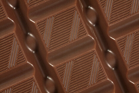 Eine Darstellung von Milchschokolade
