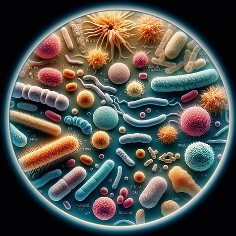 Eine Darstellung von Bifidobacterium bifidum