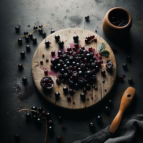 Eine Darstellung von Schwarze Johannisbeertrester