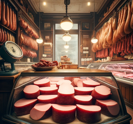 Eine Darstellung von Fleischwurst