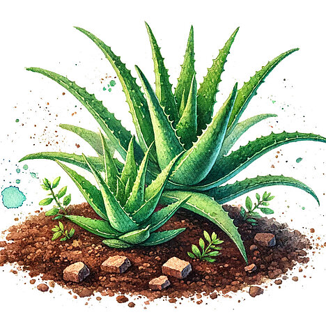 Eine Darstellung von Aloe