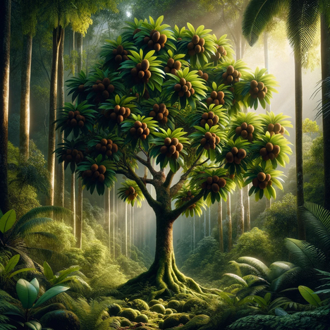 Eine Darstellung von Sapotillbaum