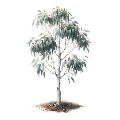 Eine Darstellung von Eukalyptus