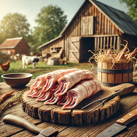 Eine Darstellung von Schweineschwanz