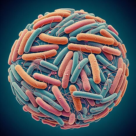 Eine Darstellung von Bacillus subtilis