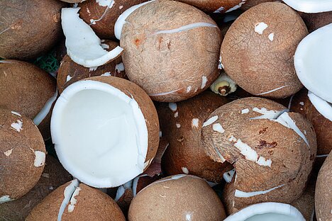 Eine Darstellung von Kokosraspeln