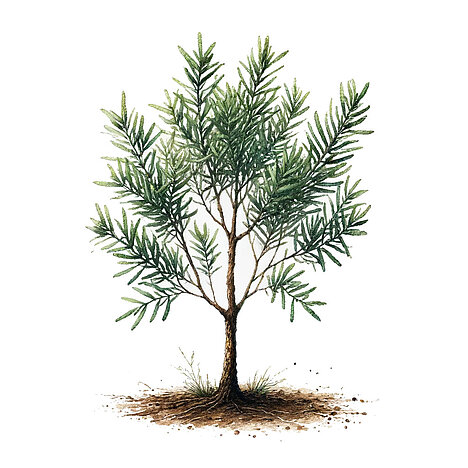 Eine Darstellung von Australischer Teebaum
