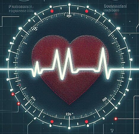 Eine Darstellung von langsame Herzfrequenz