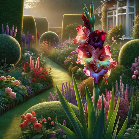 Eine Darstellung von Gladiolus